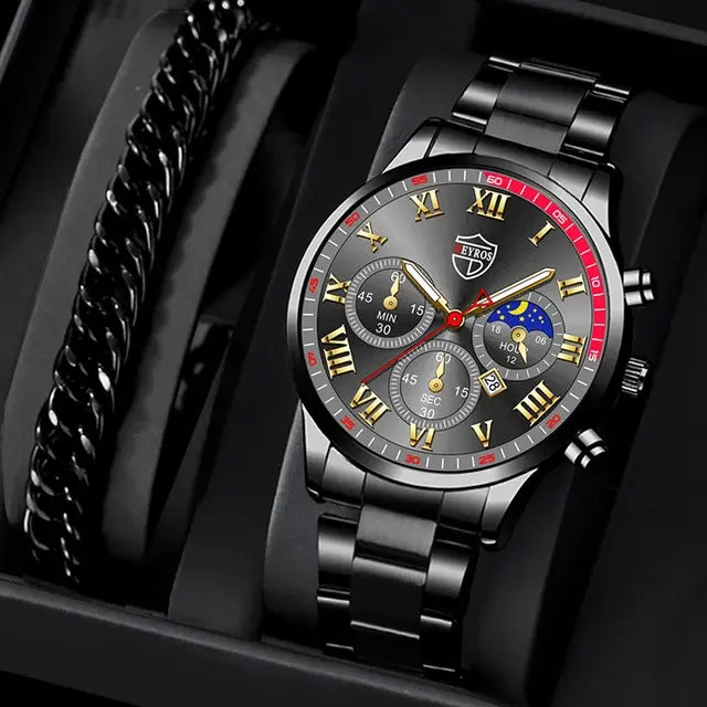 Luxury Stainless Steel Men's Quartz Watch