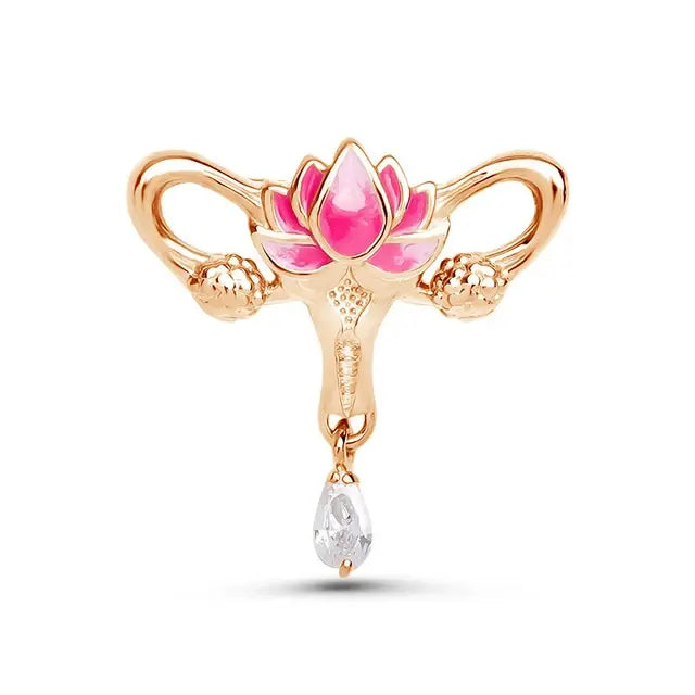 Womb Lotus Brooch Pin