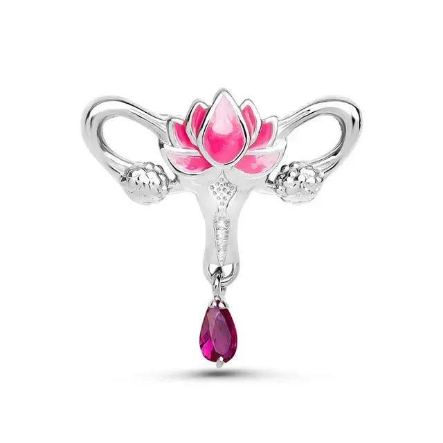 Womb Lotus Brooch Pin