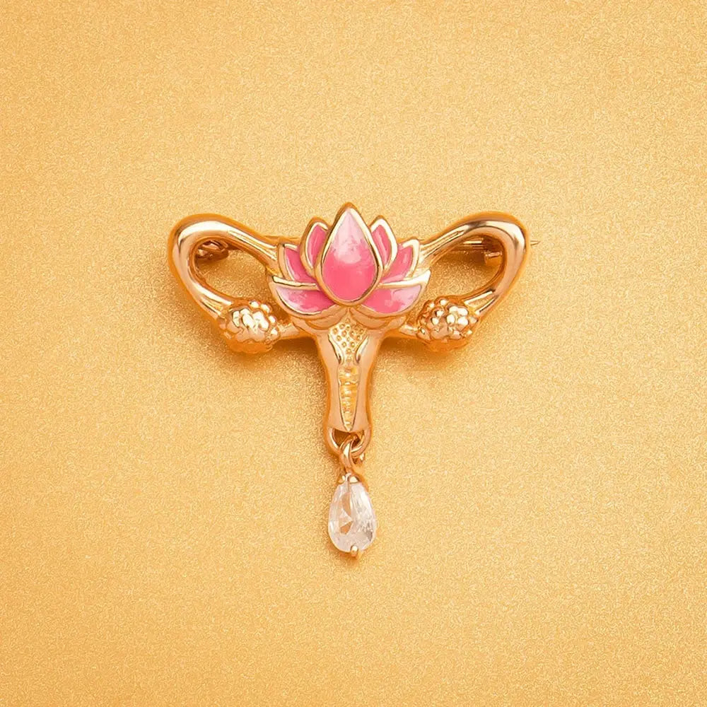 Womb Lotus Brooch Pin