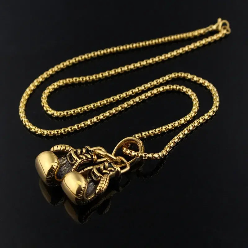 Men's Boxing Glove Pendant Necklace