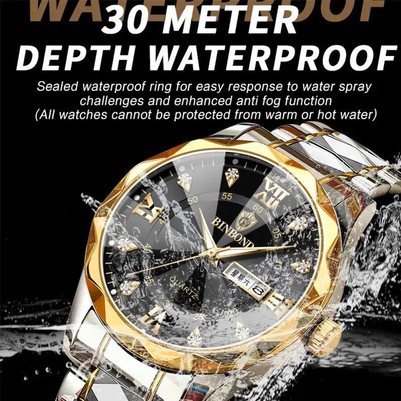 Binbond Luxury Men's Quartz Sport Watch