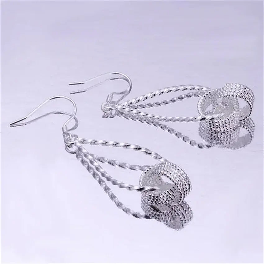 Elegant Sterling Silver Drop Earrings