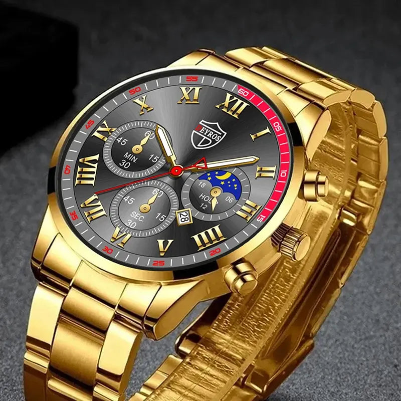 Luxury Stainless Steel Men's Quartz Watch