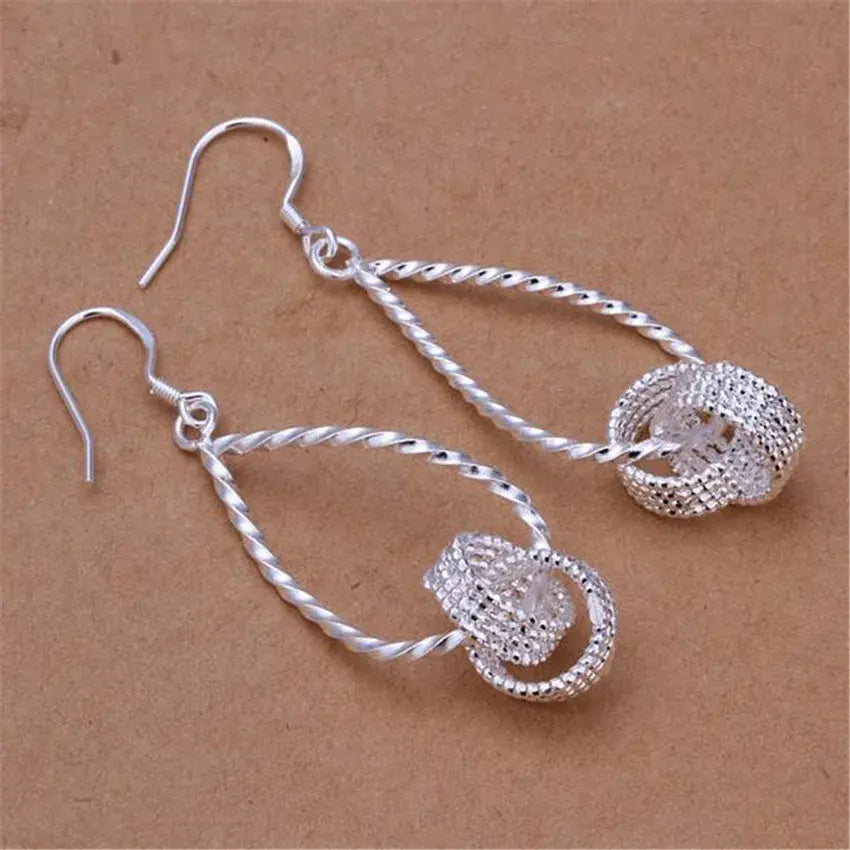 Elegant Sterling Silver Drop Earrings
