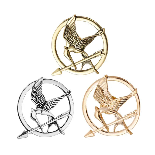 Fashion Trendy Jewelry The Hunger Games Popular Punk Vintage Style Birds Brooches Universal Costume Jewellery Accessories