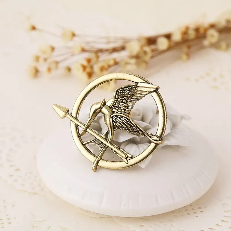 Fashion Trendy Jewelry The Hunger Games Popular Punk Vintage Style Birds Brooches Universal Costume Jewellery Accessories