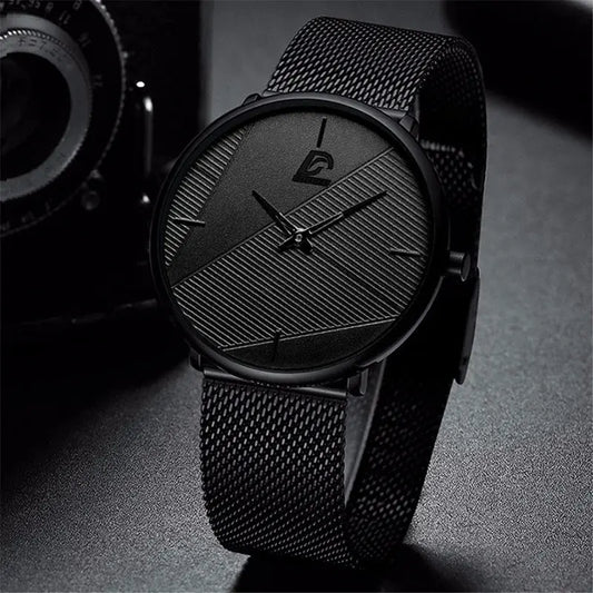 reloj hombre Watches Mens 2023 Minimalist Men's Fashion Ultra-thin Watch Simple Men Business Quartz Wristwatch relogio masculino